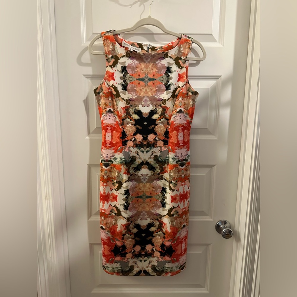 Maggie London Floral Sheath Dress Size 6